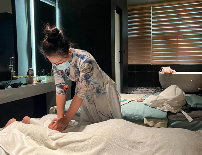 婉韵阁的按摩一角